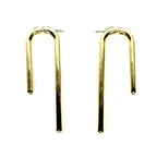 DEMARSON 12K Gold Plated Celeste Mini Pave Drop Earrings (MSRP $250)