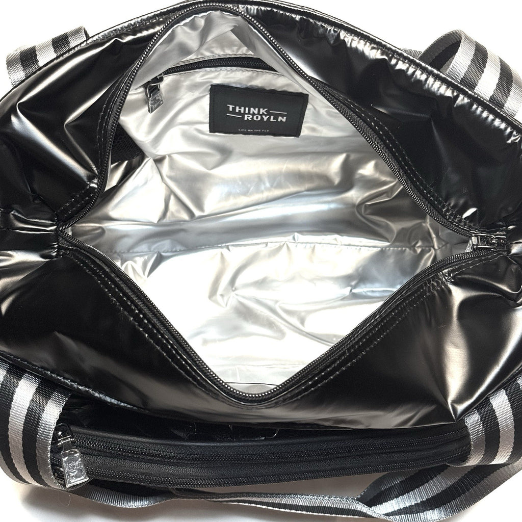 THINK ROYLN Ace Of The Court Pickleball Tote Bag Pearl Black (MSRP $228)