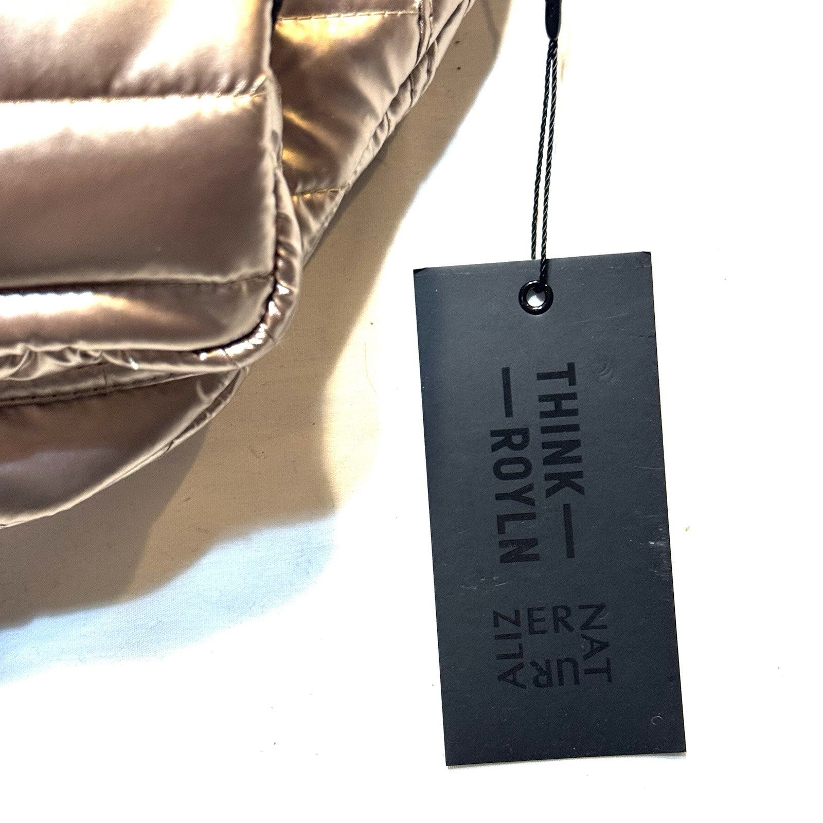 THINK ROYLN Triple Threat Sling Crossbody Bag Pearl Cashmere Gold (MSRP $158)