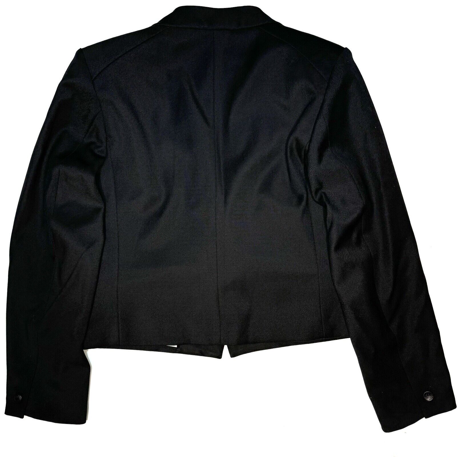 RAG & BONE Womens Valerie Italian Wool Cropped Blazer Black 12 (MSRP $595)