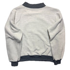 PARKE Womens Inside Out Mockneck Fleece Logo Graphic Sweatshirt Grey S/M