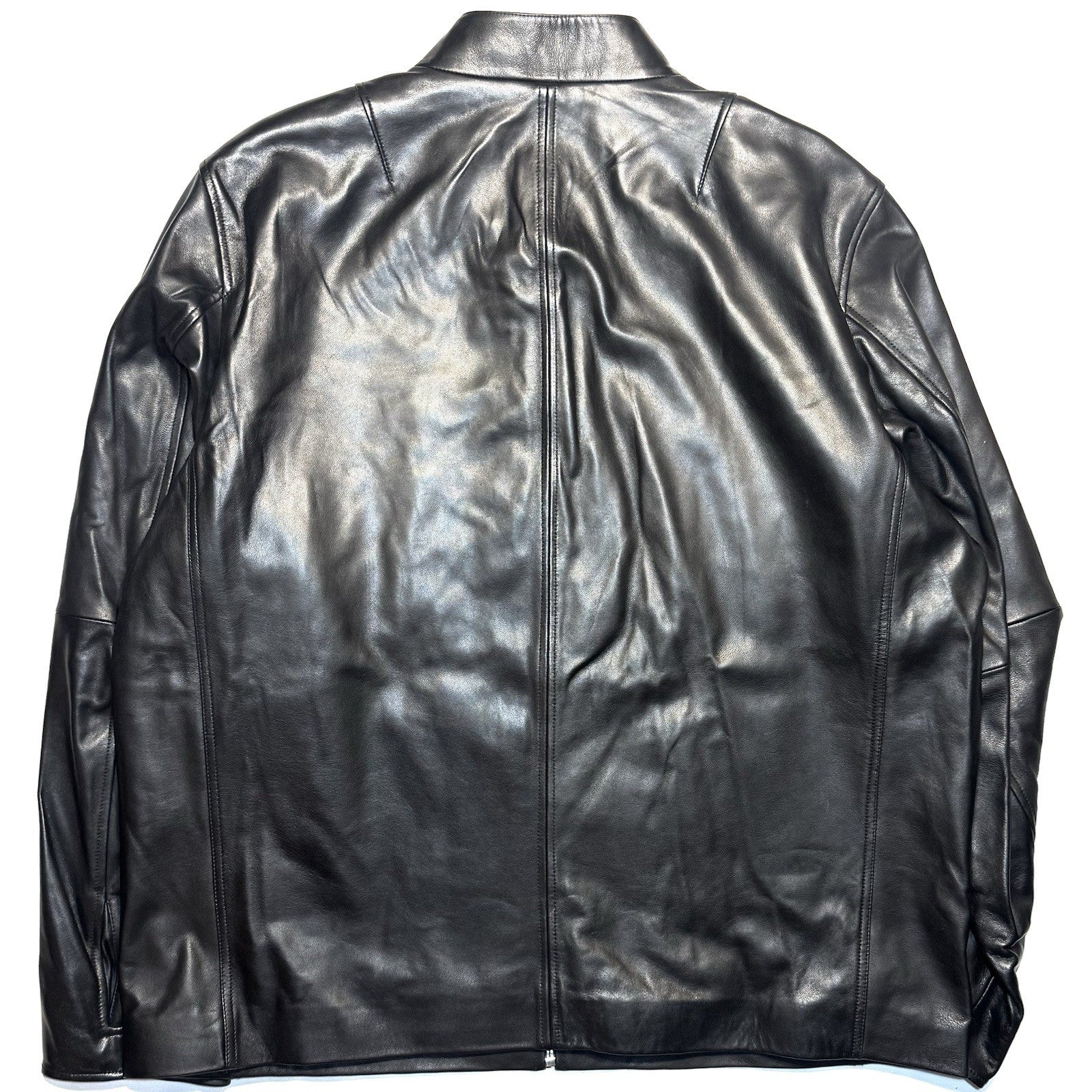 RAG & BONE Mens Archie Lamb Leather Zip Bomber Jacket Black XXL (MSRP $995)