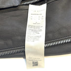 RICK OWENS Mens Brad Nubuck Leather Zip Jacket Dark Dust Grey 50 (MSRP $3,125)