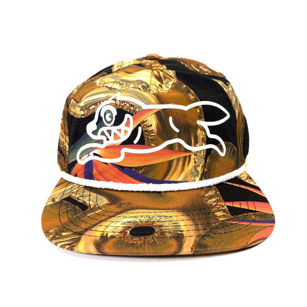 ICE CREAM Billionaire Boys Club Space Running Dog Trucker Hat Black (MSRP $60)