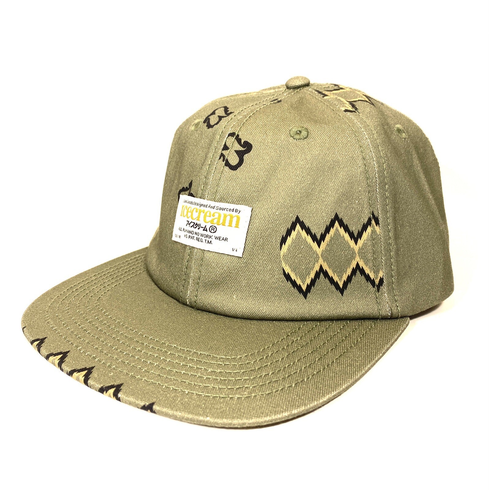 ICE CREAM Billionaire Boys Club Daytrotter Dad Hat Paisley Green (MSRP $60)