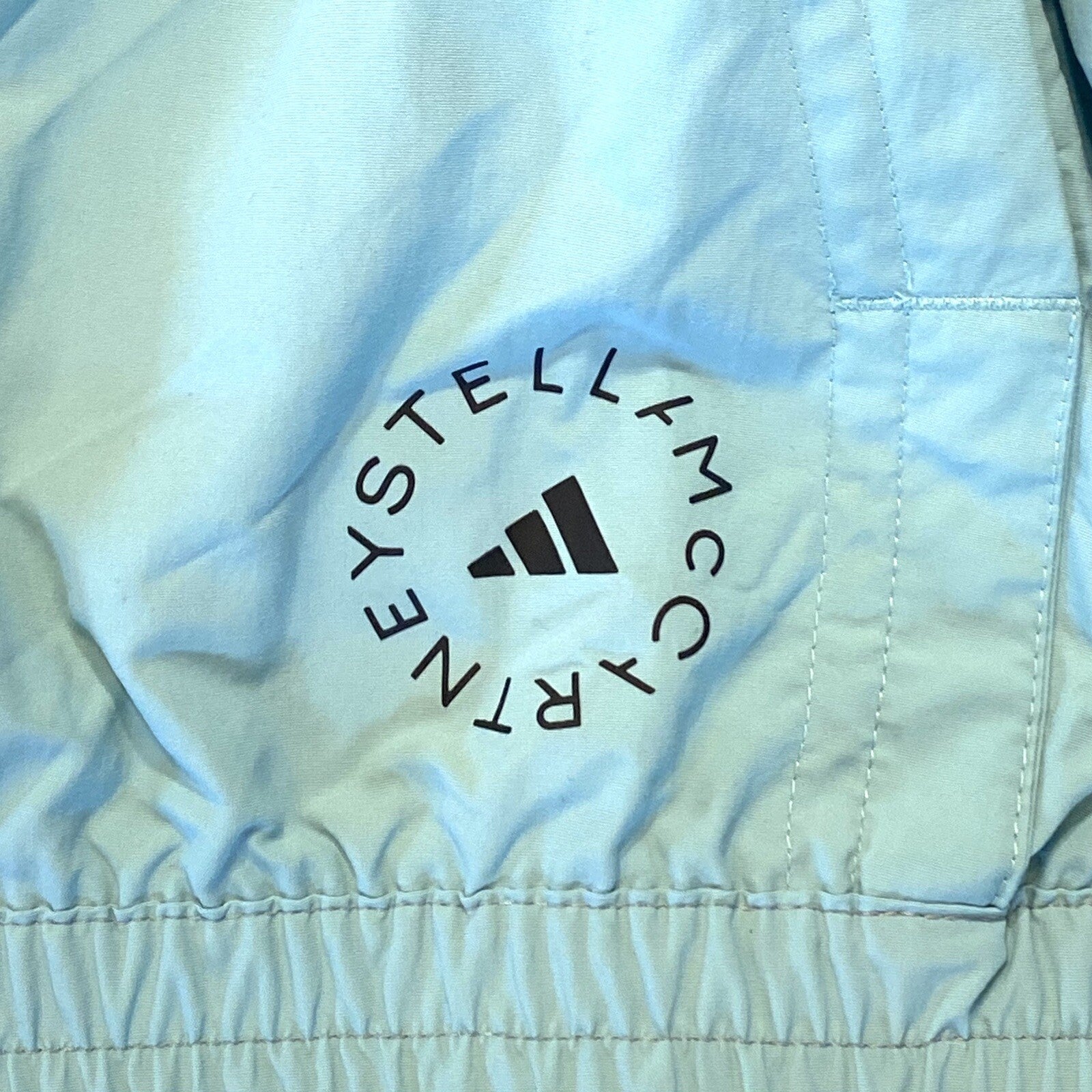 ADIDAS STELLA MCCARTNEY Womens Splash Camo Zip Track Jacket Grey (MSRP $230)