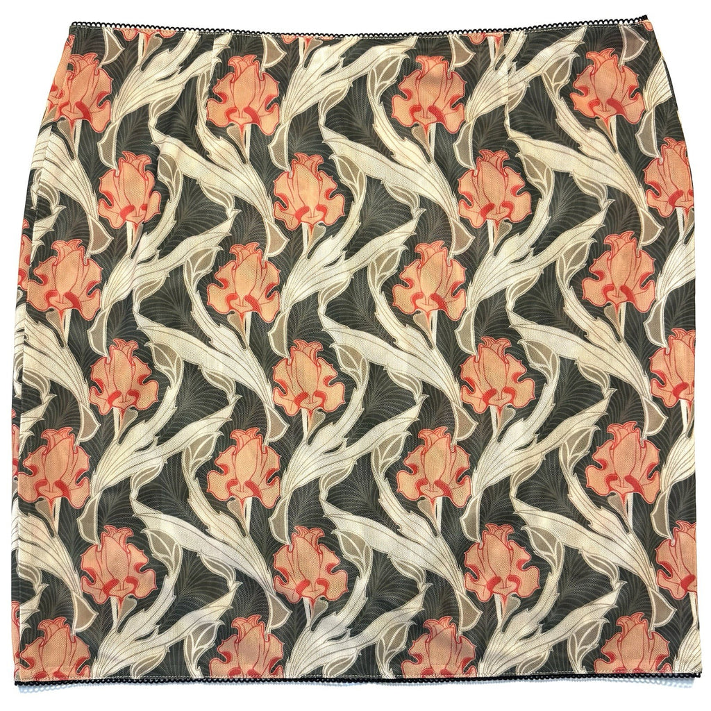 MIAOU Womens Moni Art Nouveau Printed Mini Skirt Floral Green (MSRP $180)