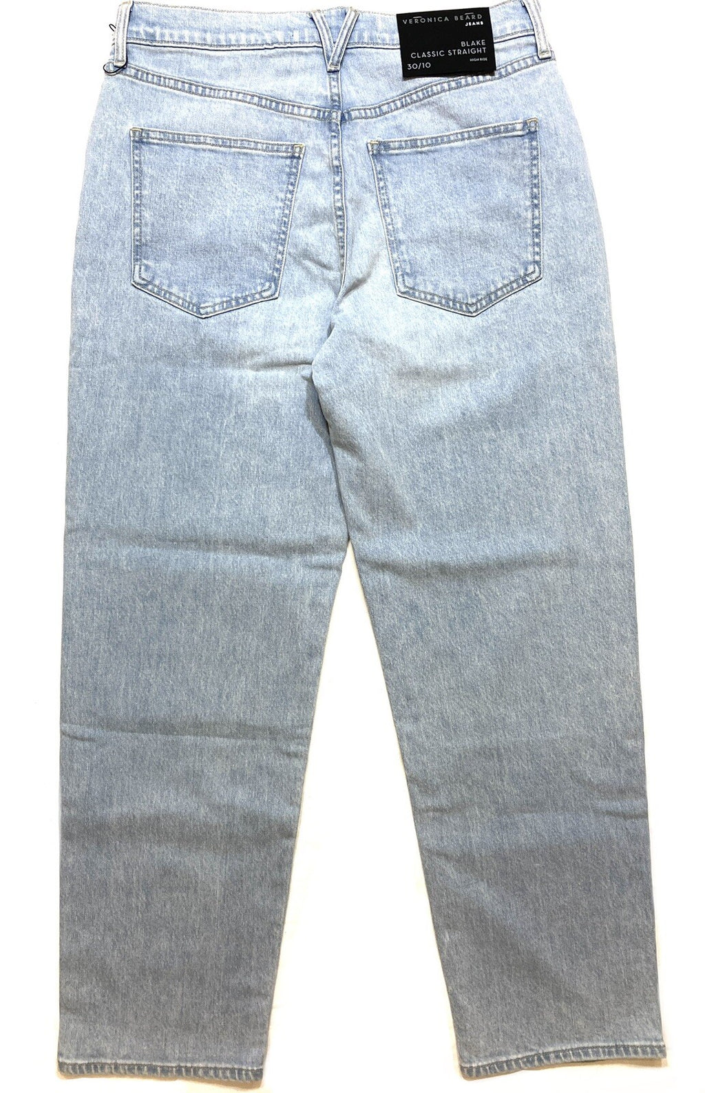 VERONICA BEARD Blake Classic Straight High Rise Jeans Glacier Blue 30 -MSRP $278