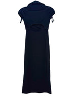 HELMUT LANG Womens Cardigan Short Sleeve Dress Black XXS (MSRP $295)