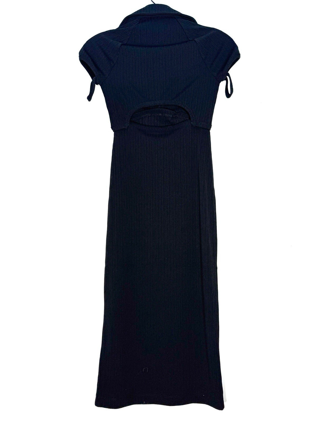 HELMUT LANG Womens Cardigan Short Sleeve Dress Black XXS (MSRP $295)