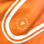ADIDAS STELLA MCCARTNEY Womens TPA Striped Shorts Orange (MSRP $95)