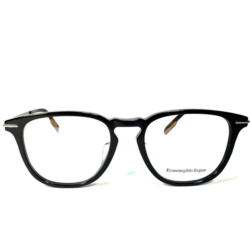 ERMENEGILDO ZEGNA Mens EZ5224 005 Round Eyeglasses Frames Black (MSRP $275)