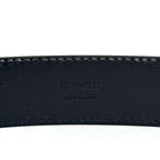 KHAITE Womens Elio Calf Leather Silver Clasp Buckle Belt Black (MSRP $690)