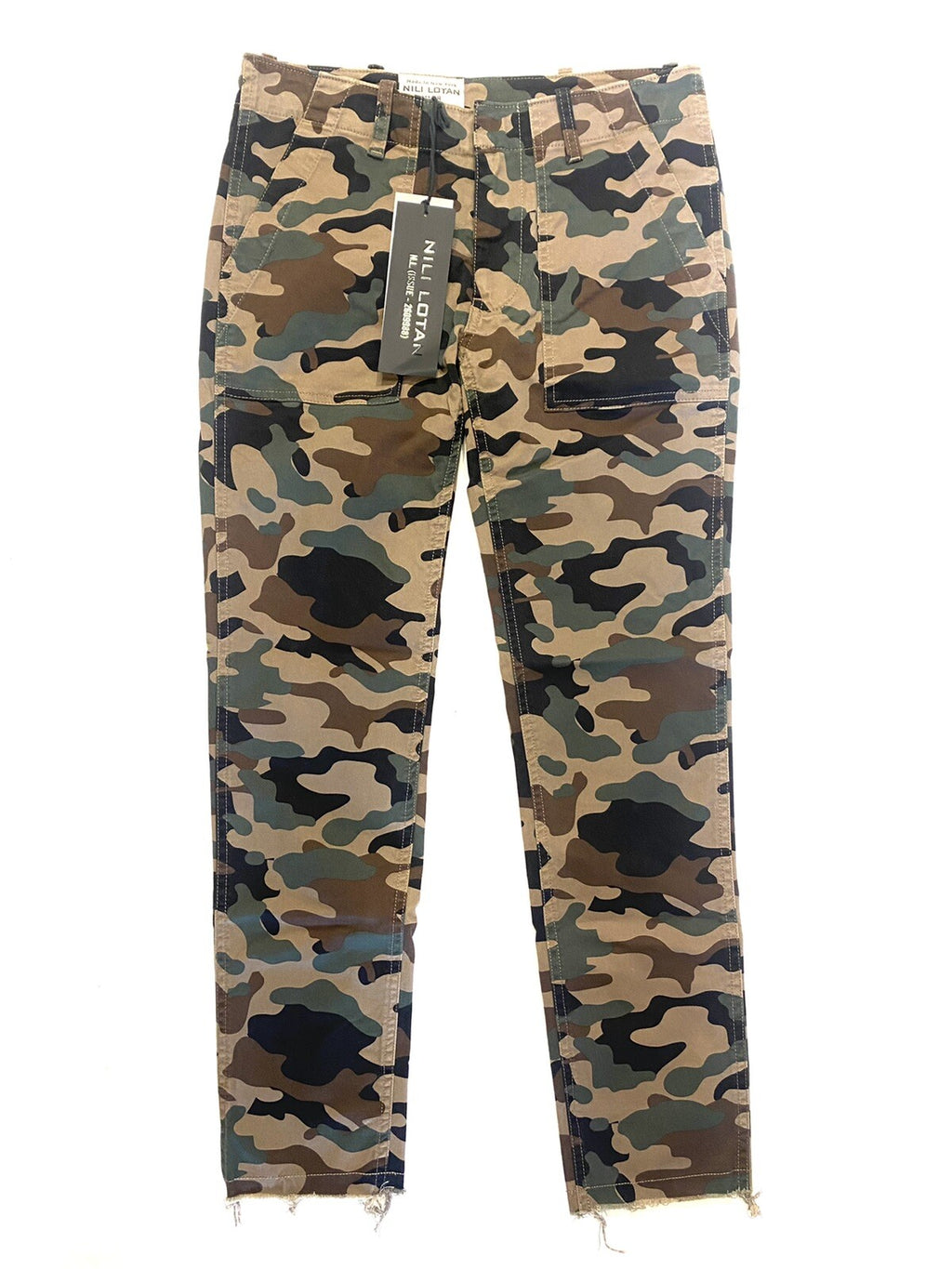 NILI LOTAN Womens Jenna Pants Coyote Camo Brown (MSRP $395)