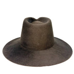 JANESSA LEONE Womens Kiko Wool Metal Detail Fedora Hat Olive Brown S (MSRP $287)