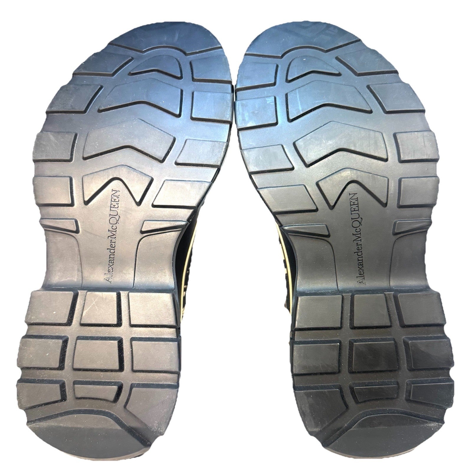 ALEXANDER MCQUEEN Mens Tread Slick Logo Hightop Sneaker Boots Black (MSRP $890)