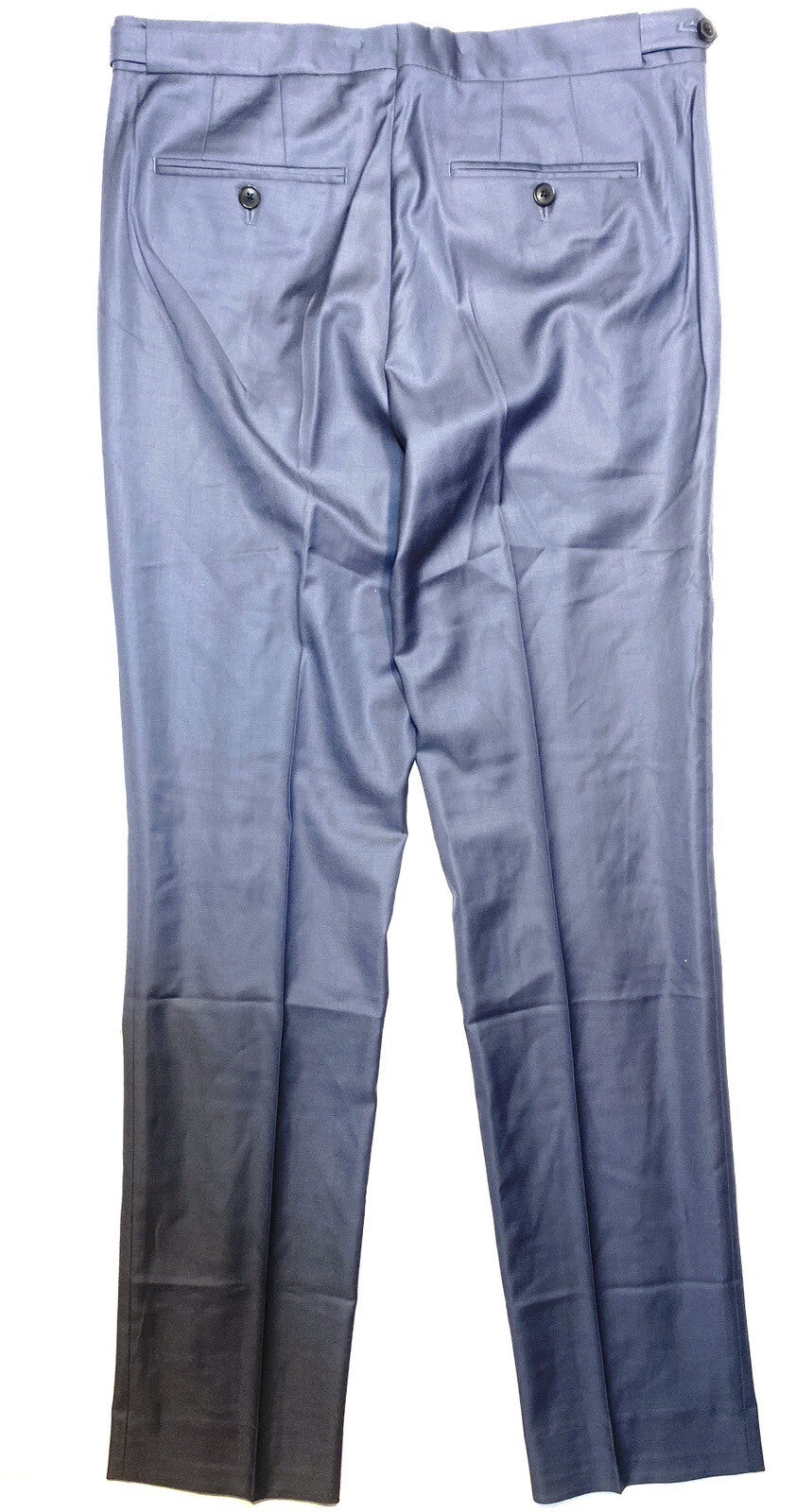 REISS Mens Hiked Wool Mixer Dress Trousers Pants Blue (MSRP $285)
