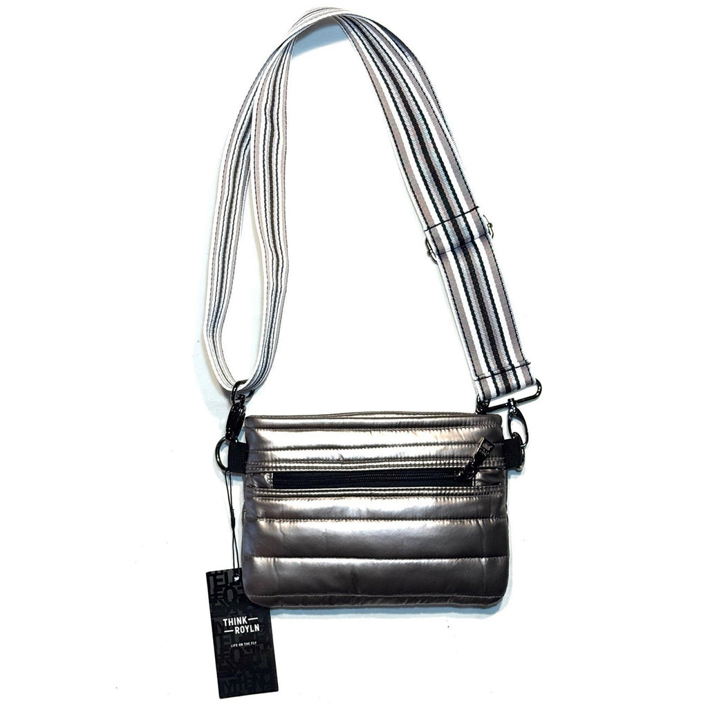 THINK ROYLN Bum Bag Shoulder Crossbody Pearl Latte Grey (MSRP $98)