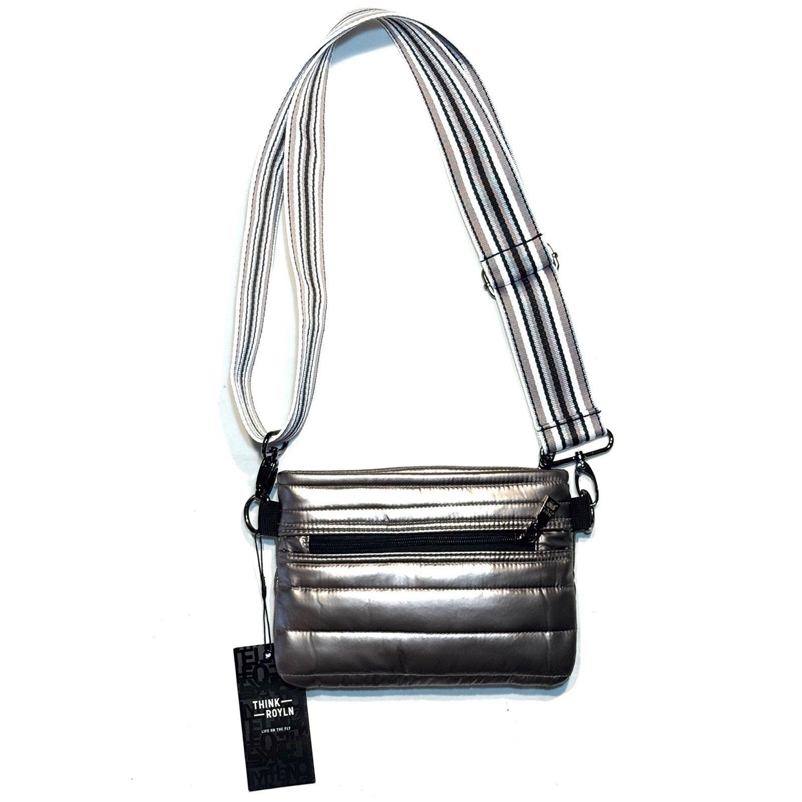 THINK ROYLN Bum Bag Shoulder Crossbody Pearl Latte Grey (MSRP $98)