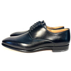 BALLY Scribe Mens Aubonne Polished Calf Leather Lace Up Dress Shoes Black