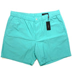 RAG & BONE Mens Eaton Pull On Technical Cotton Shorts Teal Blue XL (MSRP $195)