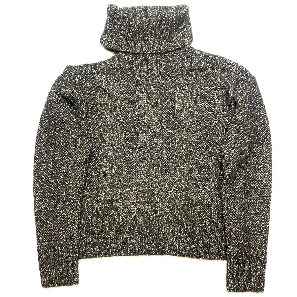 VERONICA BEARD Selleck Open Shoulder Mock Neck Sweater Charcoal Grey (MSRP $428)