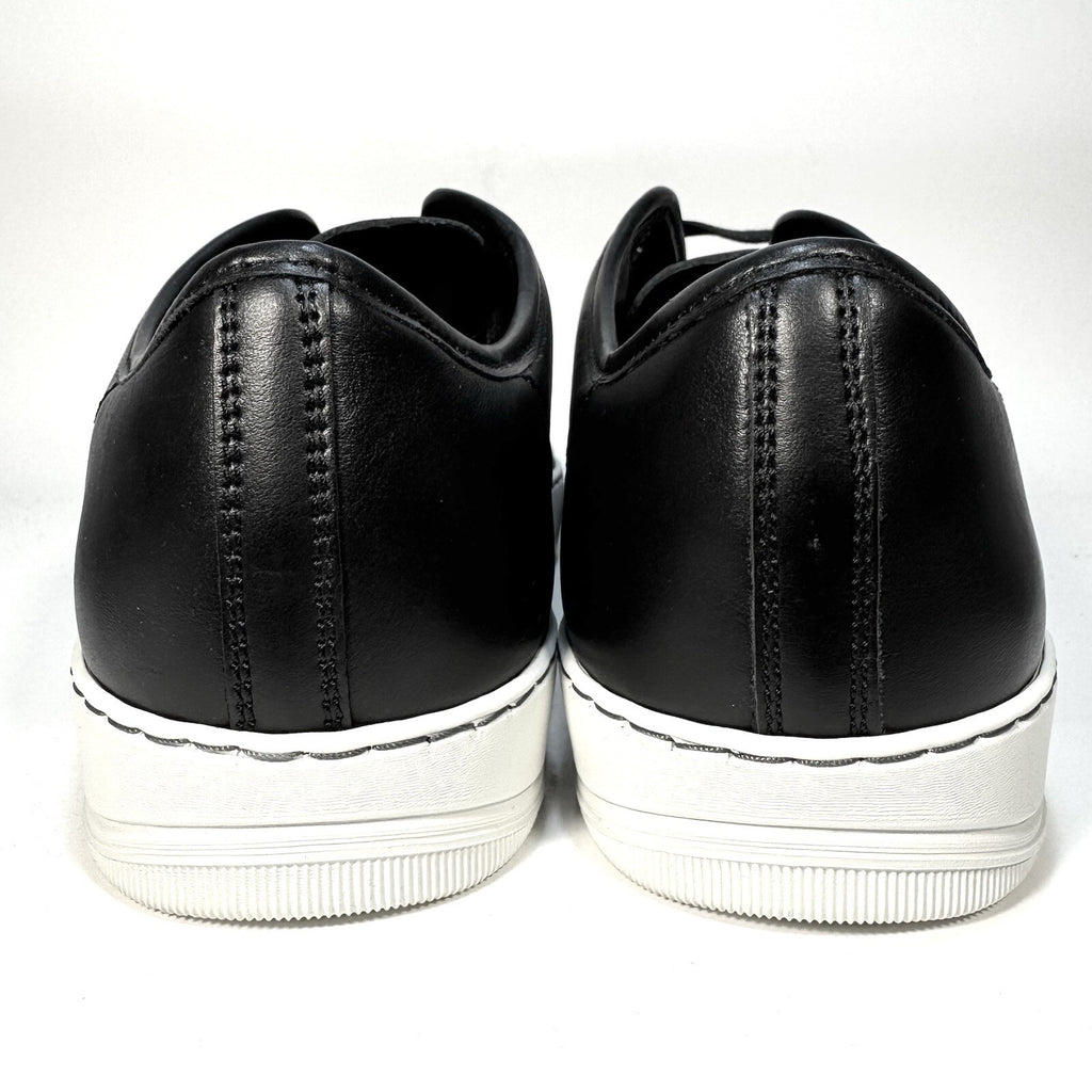 LANVIN Mens DDB1 Basket Cap Toe Leather Low Top Sneakers Black (MSRP $590)