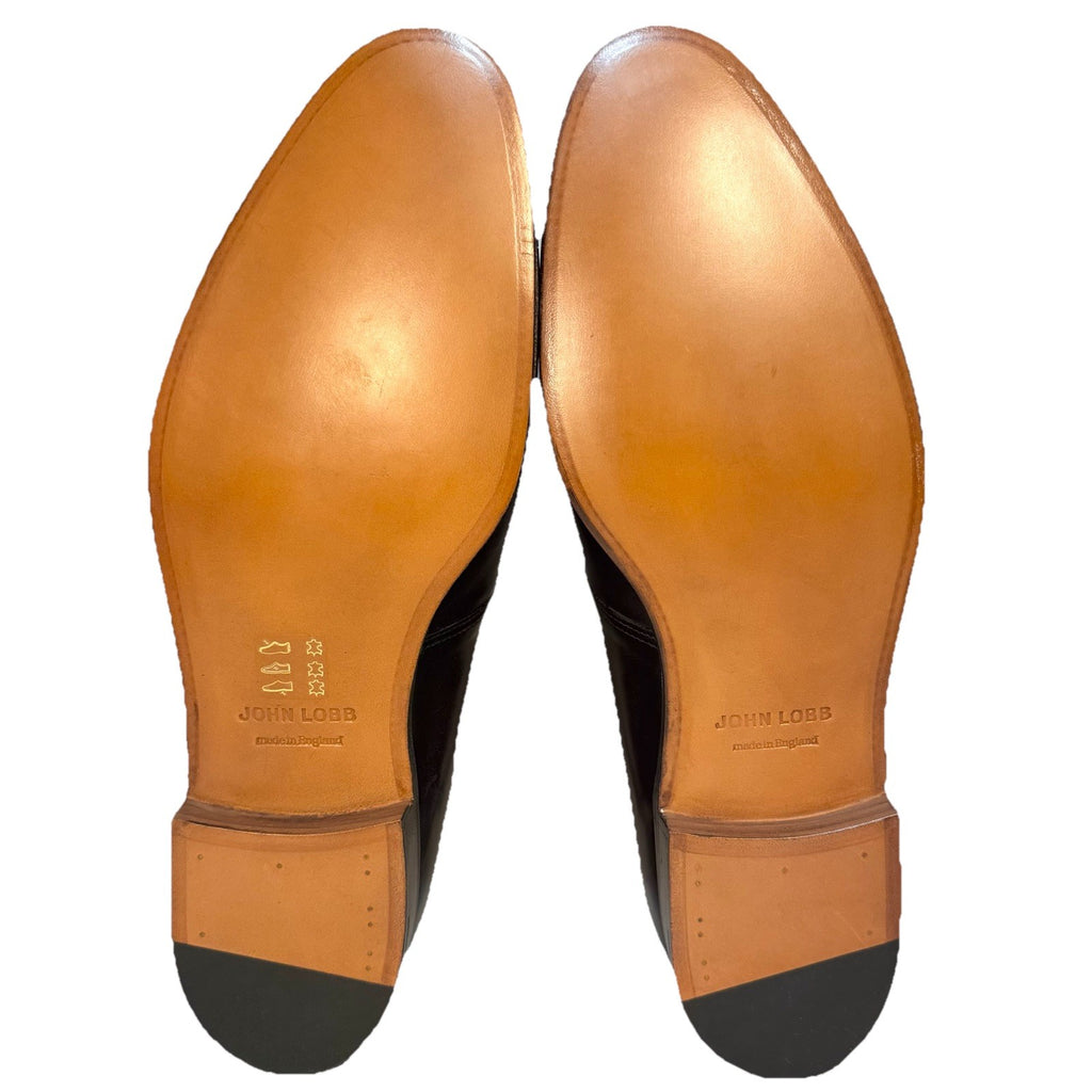 JOHN LOBB Mens Kenton Calf Leather Buckle Shoes Dark Brown 10.5 (MSRP $1,900)