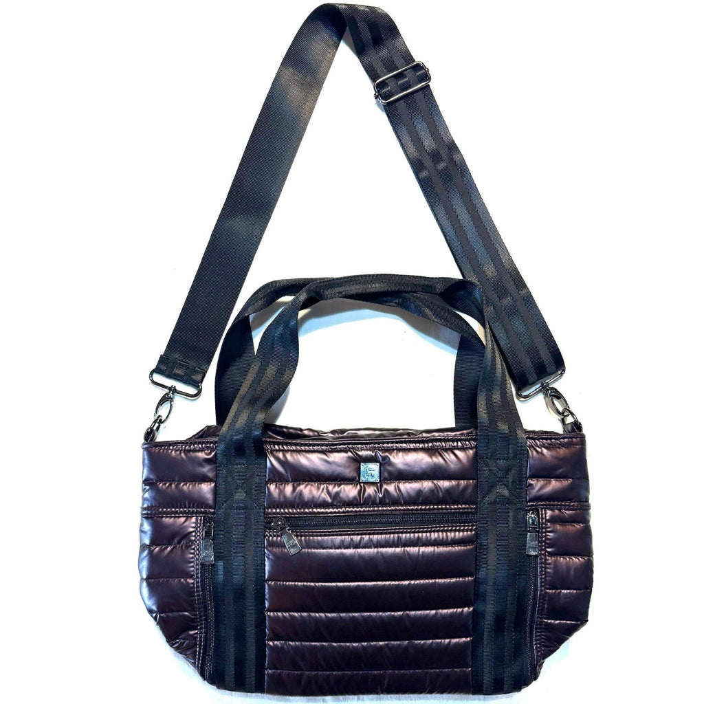 THINK ROYLN Jr. Jetset Wingman Tote Bag Pearl Fig Purple (MSRP $158)