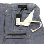 RAG & BONE Mens Eaton Pull On Chambray Cotton Shorts Blue (MSRP $225)