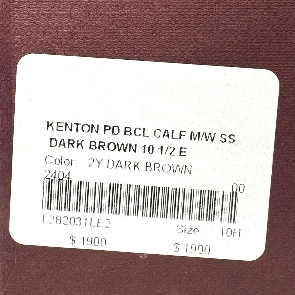 JOHN LOBB Mens Kenton Calf Leather Buckle Shoes Dark Brown 10.5 (MSRP $1,900)