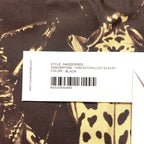 SATURDAYS NYC Mens York Entomology Short Sleeve Shirt Black Brown (MSRP $155)