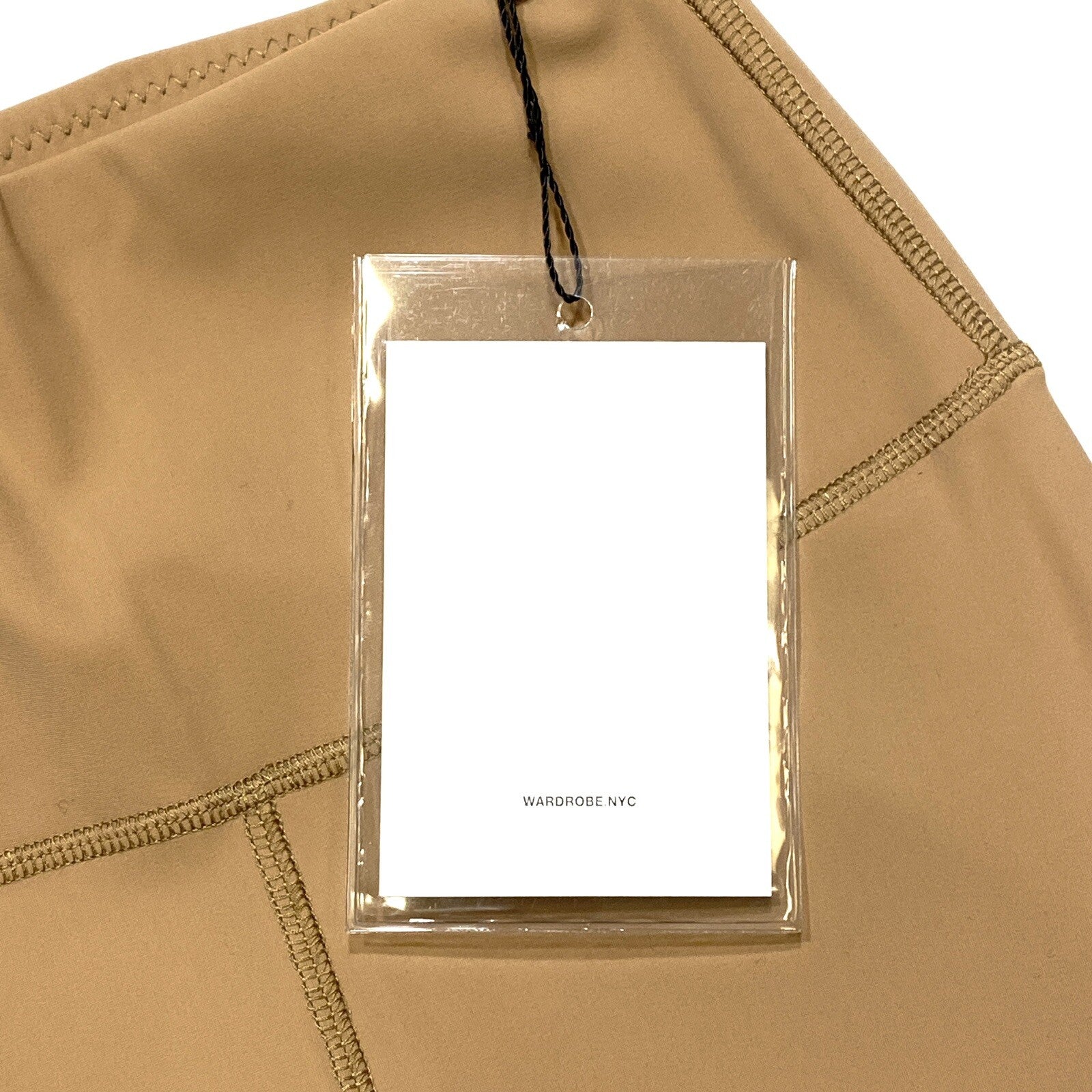 WARDROBE NYC Womens Solid Sport Leggings Camel Beige (MSRP $250)