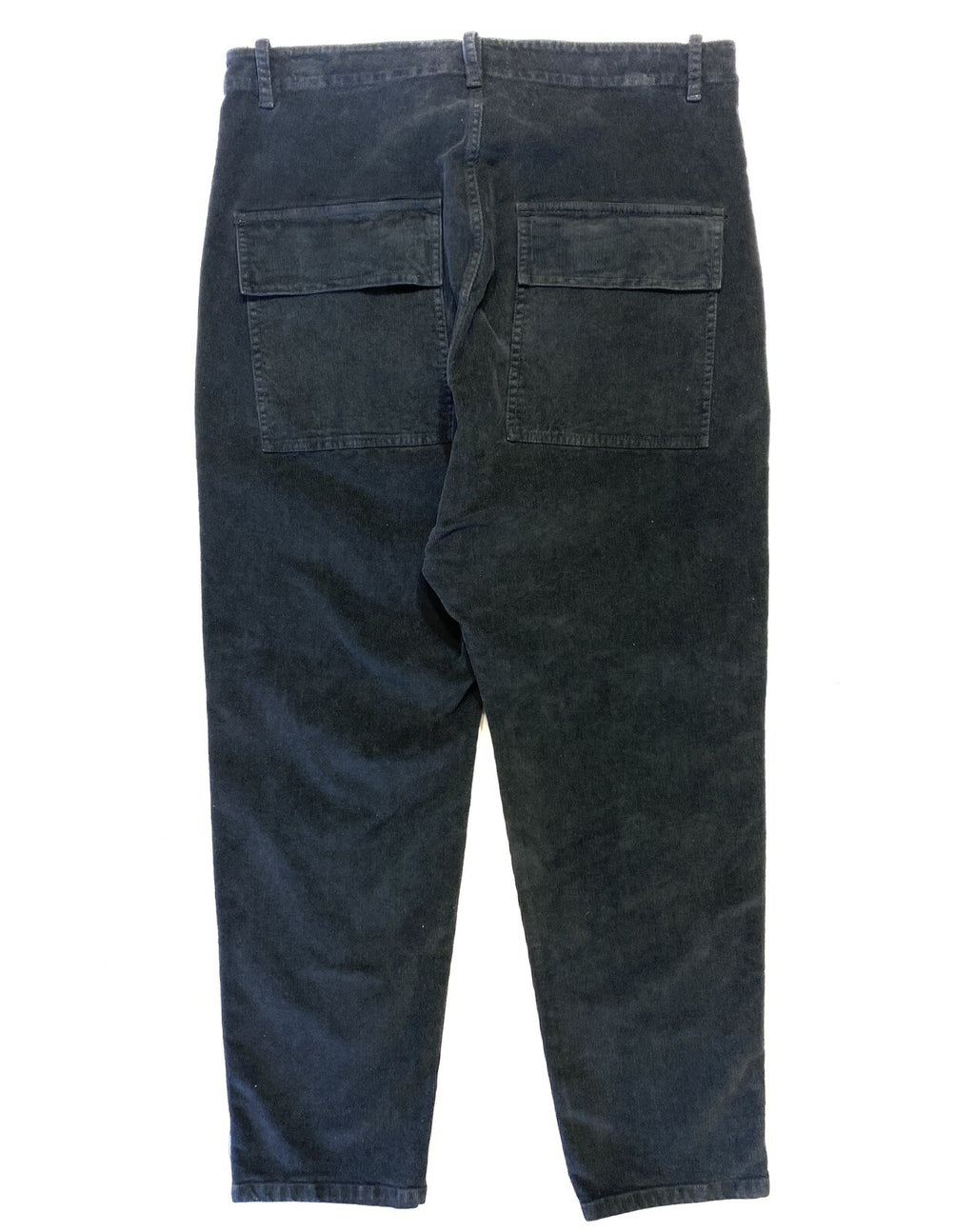 NILI LOTAN Womens Luna Crop Corduroy Pants Carbon Black (MSRP $425)