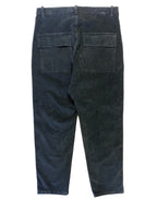 NILI LOTAN Womens Luna Crop Corduroy Pants Carbon Black (MSRP $425)