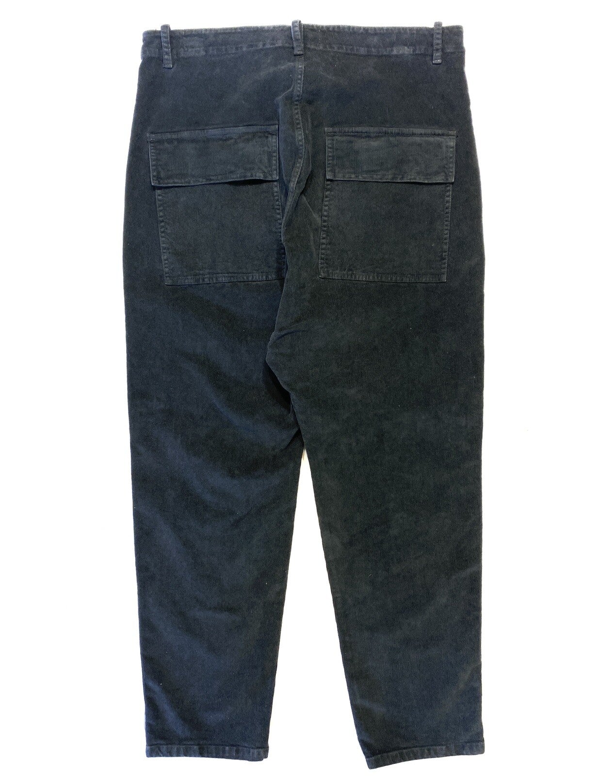 NILI LOTAN Womens Luna Crop Corduroy Pants Carbon Black (MSRP $425)