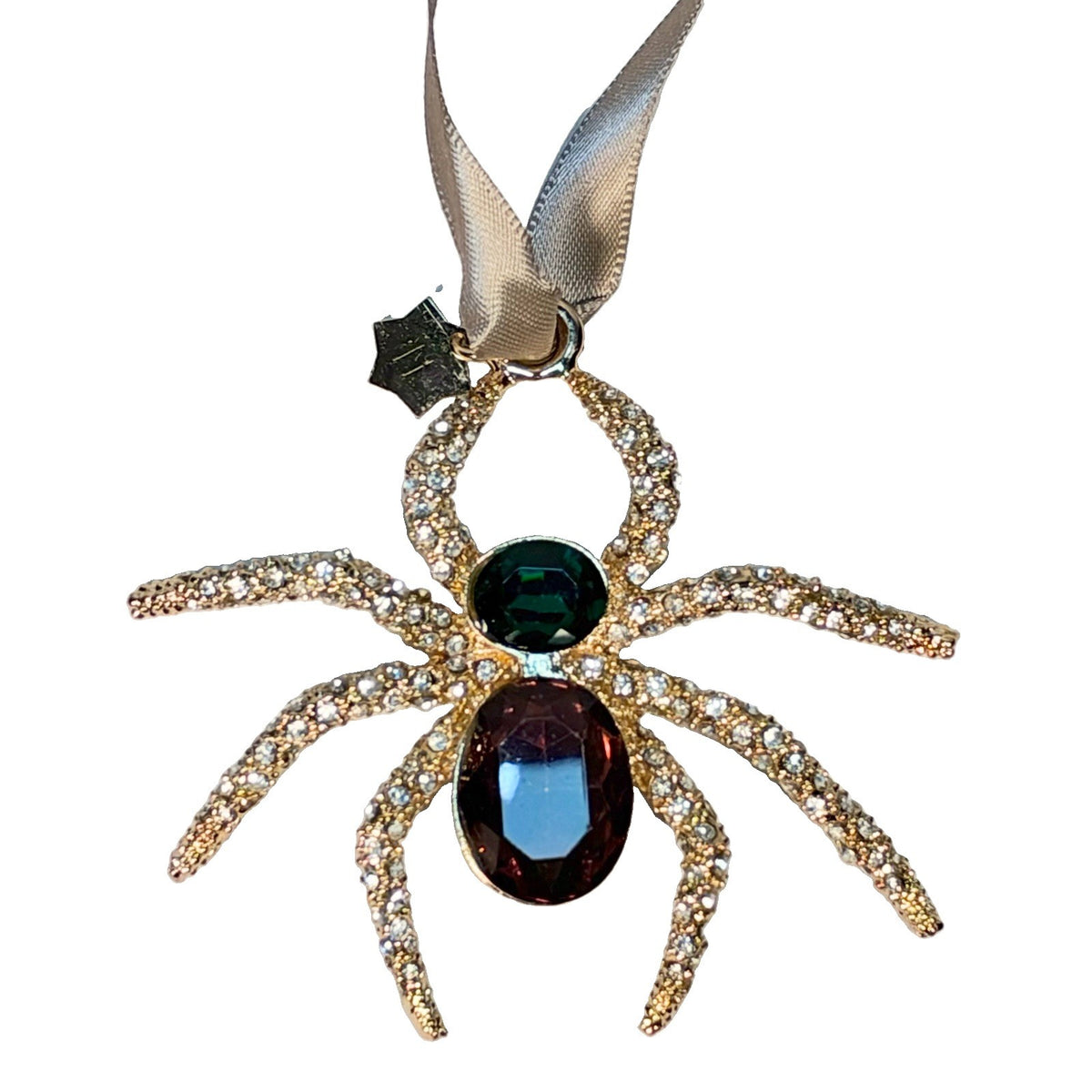 L'OBJET Spider Jeweled Gold Plated Christmas Tree Ornament OR115 (MSRP $120)