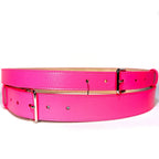 ALEXANDER MCQUEEN Womens Duke Calf Leather Double Wrap Belt Pink (MSRP $920)