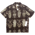 SATURDAYS NYC Mens York Entomology Short Sleeve Shirt Black Brown (MSRP $155)