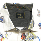 LL BEAN x TODD SNYDER Mens Fishing Reel Flannel Button Shirt White (MSRP $159)