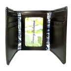 TOMMY BAHAMA Mens Logo Embossed Trifold Leather Wallet Brown (MSRP $80)