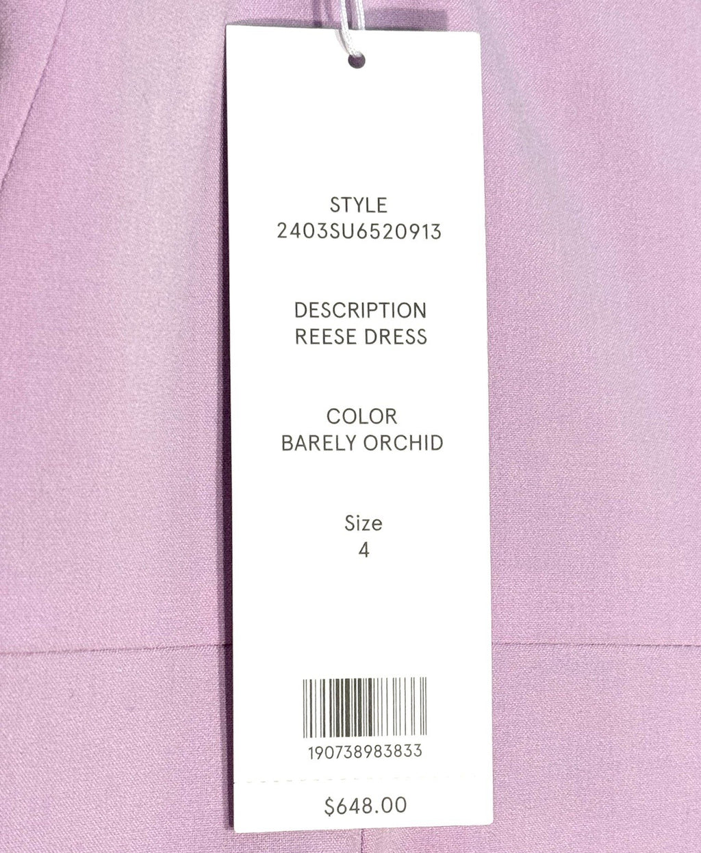VERONICA BEARD Reese Sleeveless Dress Barely Orchid Purple 4 (MSRP $648)