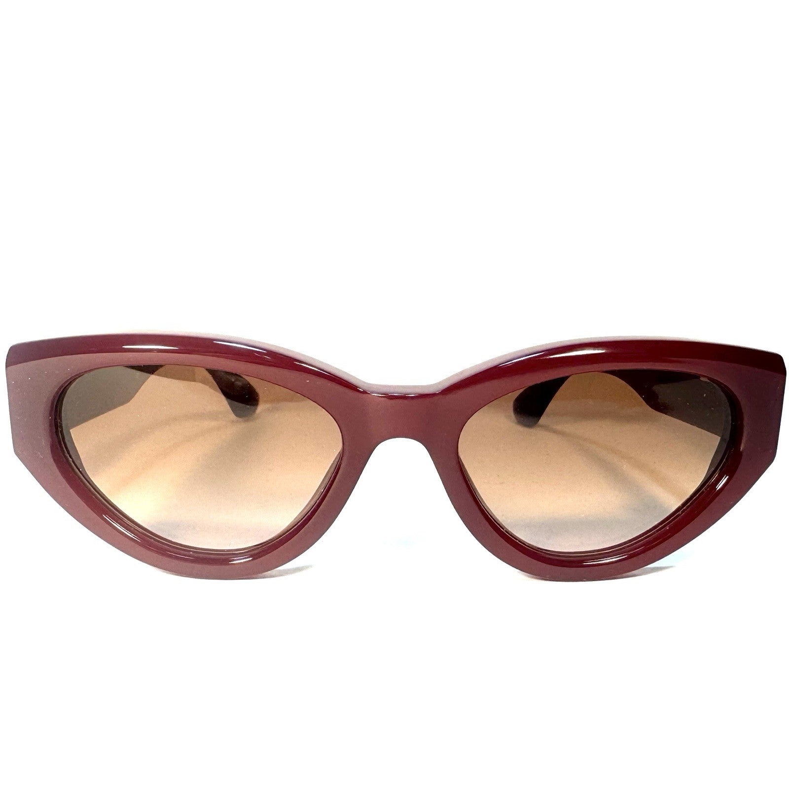 CHIMI x Veronica Beard Womens Core 06 Cat Eye Sunglasses Burgundy (MSRP $165)