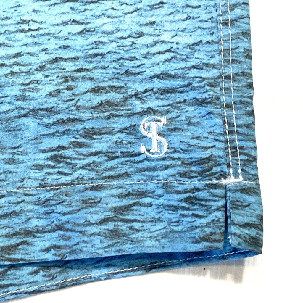 TODD SNYDER x John Derian Harbor Print Tailored Swim Shorts Trunks (MSRP $248)
