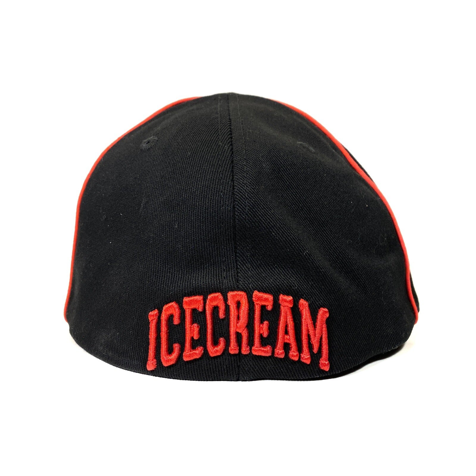ICE CREAM Billionaire Boys Club Cones Bones Logo 6 Panel Flat Cap Hat Black