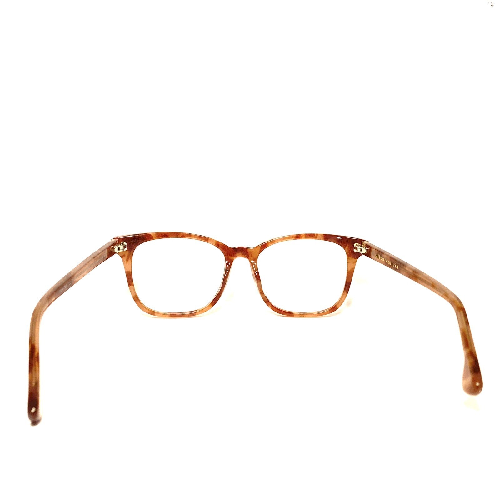 ALICE + OLIVIA Womens Fillmore Eyeglasses Frames Tortoise Brown (MSRP $275)