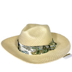 VERONICA BEARD x FREYA Womens Packable Natural Straw Paisley Hat (MSRP $255)