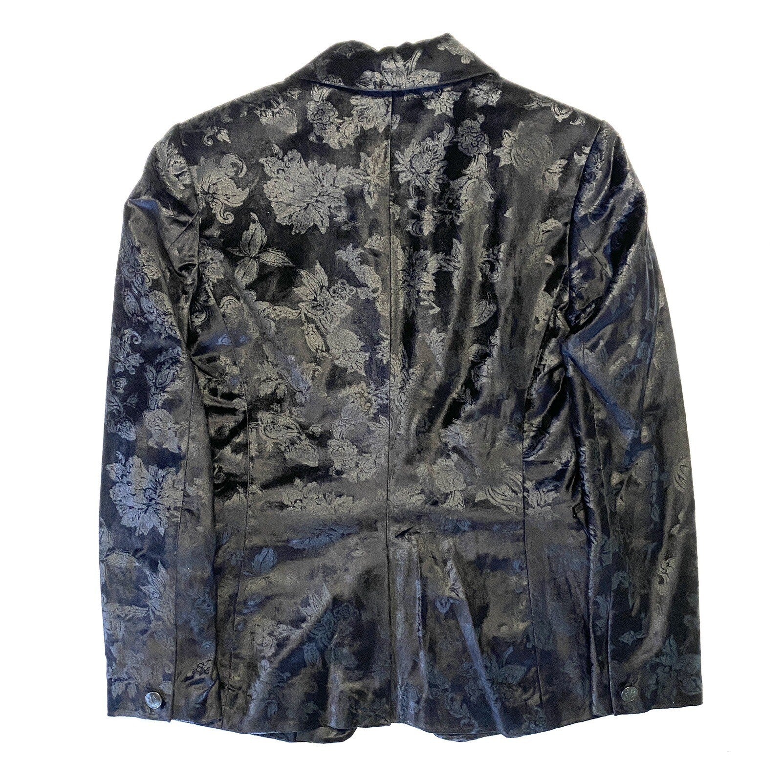 RAG & BONE Womens Razor Velvet Retro Floral Blazer Jacket Black (MSRP $595)