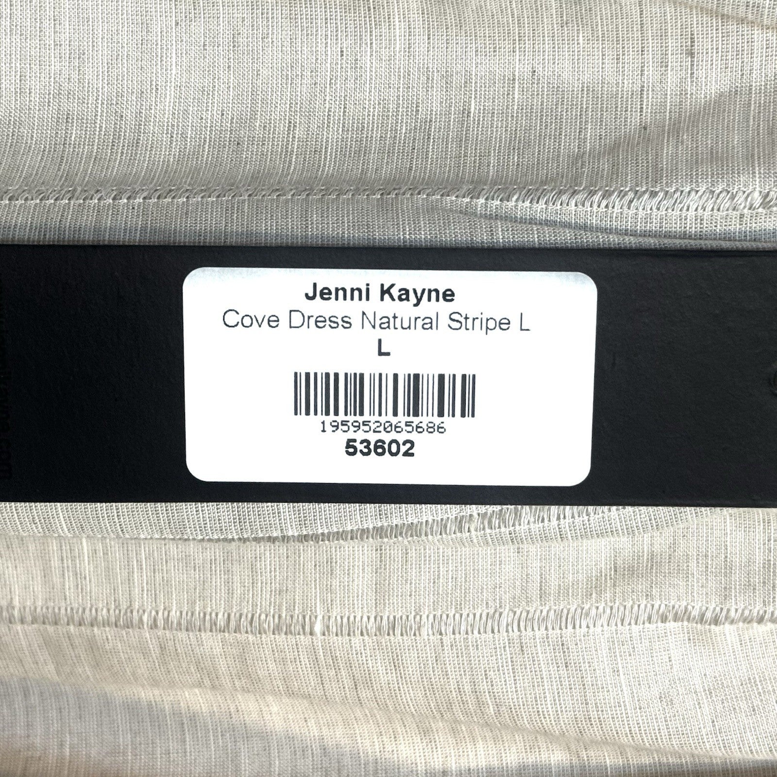 JENNI KAYNE Womens Cove Linen Natural Stripe Dress Beige (MSRP $525)