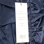 VERONICA BEARD Kupa Ruched Silk Bodycon Strapless Dress Navy Blue (MSRP $648)